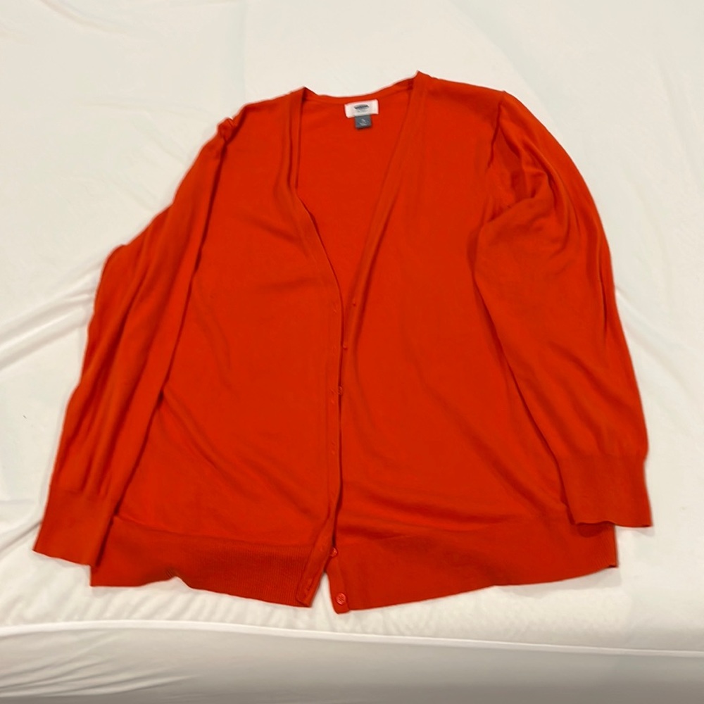 Orange Old Navy Cardigan